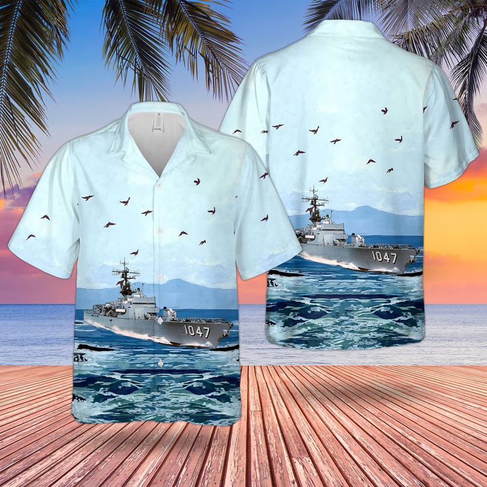 Us Navy Hawaiian Shirt, USS Voge (DEFF-1047) US Navy Ship Reunions Hawaiian Shirt, Military Aloha Shirt