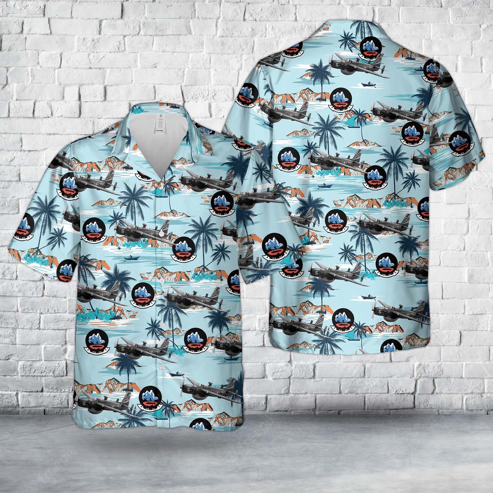 Us Navy Hawaiian Shirt, US Navy AF-2W of VS-37 in July 1957 Hawaiian Shirt, Military Aloha Shirt