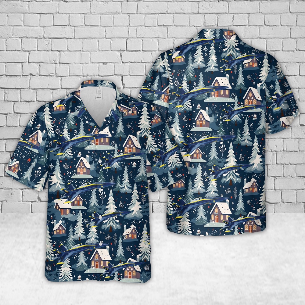 Us Navy Hawaiian Shirt, US Navy Blue Angels #6 FA-18E Christmas Hawaiian Shirt, Military Aloha Shirt Us Navy Hawaiian Shirt, US Navy Blue Angels #6 FA-18E Christmas Hawaiian Shirt, Military Aloha Shirt
