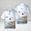 Us Navy Hawaiian Shirt, US Navy Boeing EA-18G Growler Of Electronic Attack Squadron 134 (VAQ-134) Christmas Hawaiian Shirt