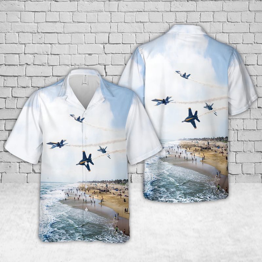 Us Navy Hawaiian Shirt, US Navy Blue Angels Hawaiian Shirts, Military Aloha Shirt