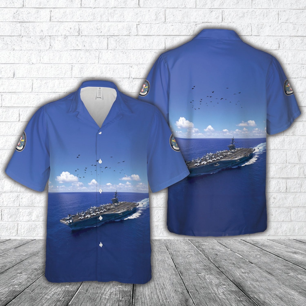 Us Navy Hawaiian Shirt, US Navy Carrier Strike Group One (CSG-1 or CARSTRKGRU 1) USS Carl Vinson (CVN-70) Hawaiian Shirt