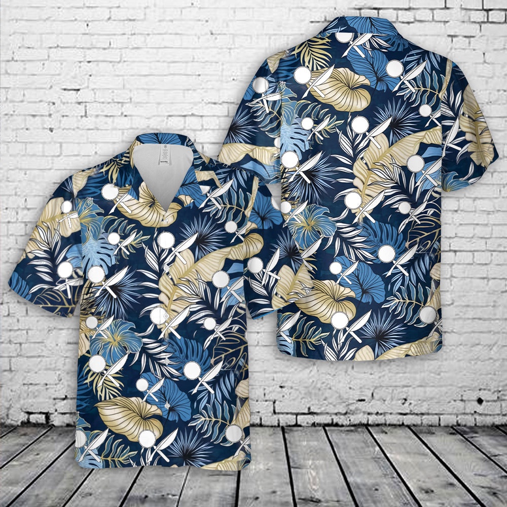 Us Navy Hawaiian Shirt, US Navy Intelligence specialist (IS) Rating Badge Hawaiian Shirt, Military Aloha Shirt