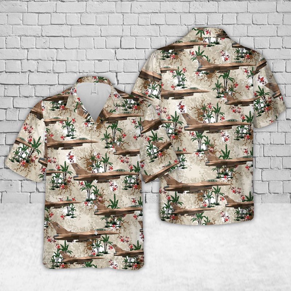 Us Navy Hawaiian Shirt, US Navy NSAWC – General Dynamics F-16A Block 15AM OCU Fighting Falcon Hawaiian Shirt