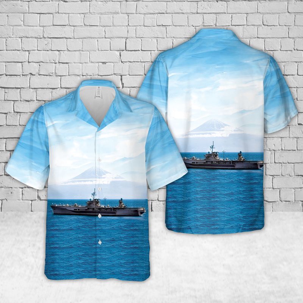 Us Navy Hawaiian Shirt, US Navy USS Blue Ridge (LCC-19) Hawaiian Shirt, Military Aloha Shirt