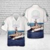 Us Navy Hawaiian Shirt, US Navy USS Boxer (LHD-4) Boxer Expeditionary Strike Group Hawaiian Shirt, Military Aloha Shirt