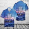 Us Navy Hawaiian Shirt, US Navy USS Dale (DLG-19CG-19) Leahy-class cruiser Hawaiian Shirt, Military Aloha Shirt