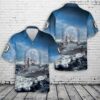 Us Navy Hawaiian Shirt, US Navy USS Valley Forge (CG-50) Ticonderoga-class cruiser Hawaiian Shirt, Military Aloha Shirt