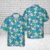 Us Navy Hawaiian Shirt, US Navy VA-146 LTV A-7 Corsair Hawaiian Shirts, Military Aloha Shirt