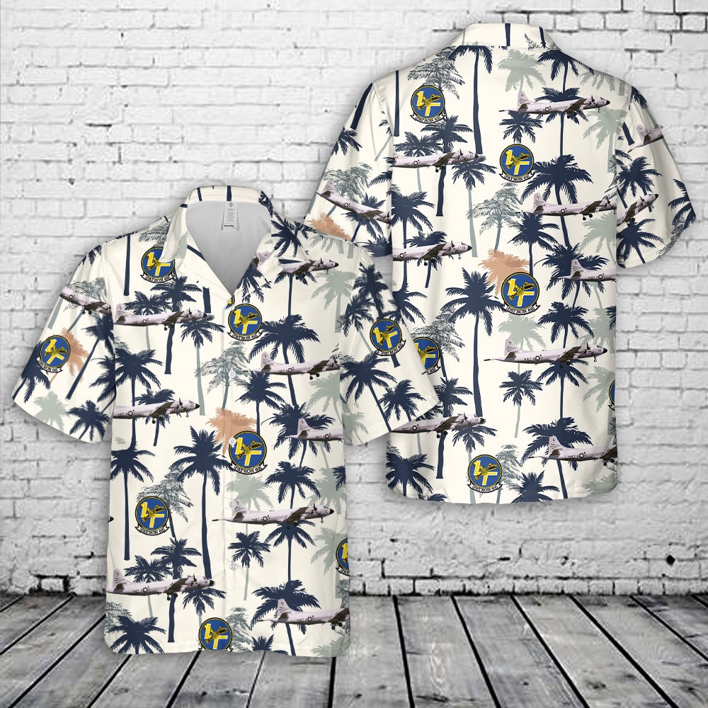 Us Navy Hawaiian Shirt, United States Navy Patrol Squadron 62 (VP-62) P-3B, BuNo 153414 Hawaiian Shirt, Military Aloha Shirt