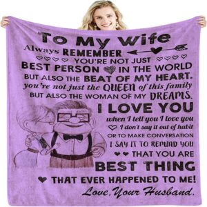 Valentine Blanket, Anniversary Birthday Gift For Wife,&hellip;