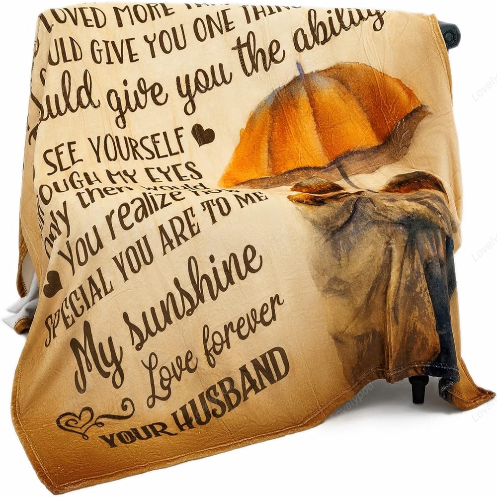 Valentine Blanket, Blanket For Wife, Anniversary Birthday Gifts For Wife, Her