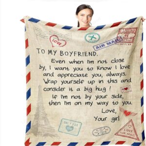 Valentine Blanket, Boyfriend Blanket From Girlfriend, Sentimental&hellip;