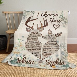Valentine Blanket, Buck & Doe I Choose&hellip;
