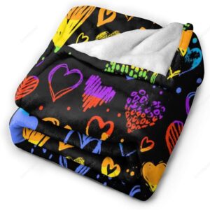 Valentine Blanket, Gay Pride Rainbow Lgbt Colorful&hellip;