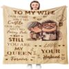 Valentine Blanket, Gifts For Wife Birthday Gift Ideas For Her Romantic, To My Wife Blanket From Husband