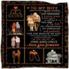 Valentine Blanket, Gifts For Wife, To My Wife Blanket From Husband, Valentine Day Gifts Idea For Wife