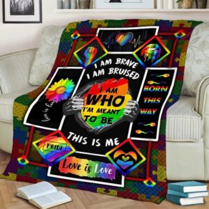 Valentine Blanket, Lgbt Gay Lesbian Pride Blanket&hellip;