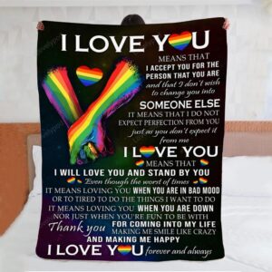 Valentine Blanket, Lgbt Pride Blanket, Lgbt Couple&hellip;