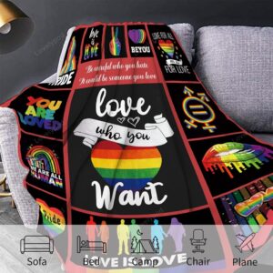 Valentine Blanket, Lgbt Rainbow Blanket Gay Pride&hellip;