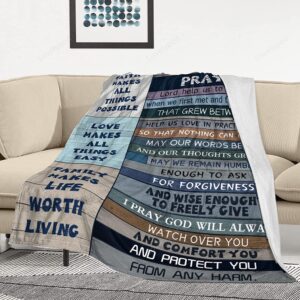 Valentine Blanket, Marriage Prayer Throw Blanket Anniversary&hellip;