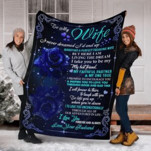 Valentine Blanket, Personalized Blanket To My Wife&hellip;