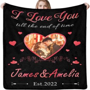 Valentine Blanket, Personalized Blanket With Photos For&hellip;