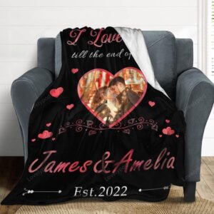 Valentine Blanket, Personalized Blanket With Photos For&hellip;