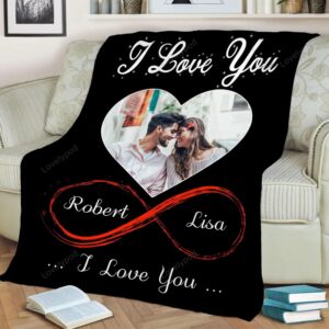 Valentine Blanket, Personalized Couple Photo Blanket, I&hellip;