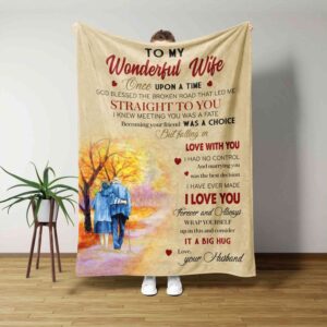 Valentine Blanket, Personalized Happy Wedding Anniversary Throw&hellip;