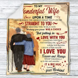 Valentine Blanket, Personalized To My Wonderful Wife&hellip;