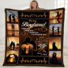 Valentine Blanket, To My Boyfriend Blanket, Throw Blankets For Couples