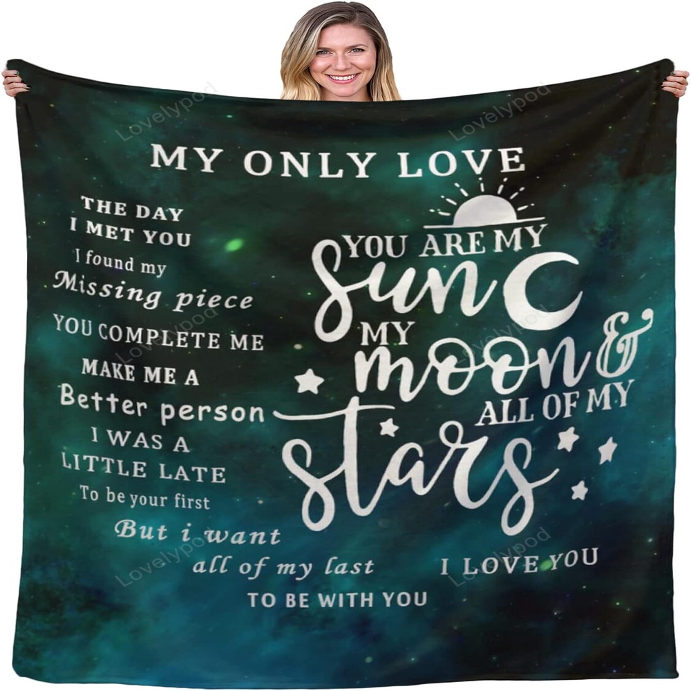 Valentine Blanket, To My Girlfriend Blanket Birthday Gifts For Her, Anniversary Valentine Girlfriend Gifts