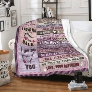 Valentine Blanket, To My Girlfriend Gifts Blanket,&hellip;