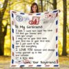 Valentine Blanket, To My Girlfriend Throw Blankets, Valentines Day, Anniversary Birthday Gift For Women Men