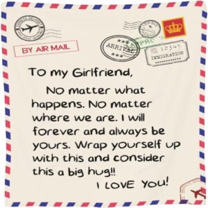 Valentine Blanket, To My Girlfriend Throw Blankets,&hellip;