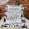 Valentine Blanket, To My Gorgeous Wife Love Made Us Forever Together Fleece Blanket Sherpa Blanket