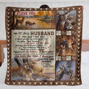 Valentine Blanket, To My Husband I Love&hellip;