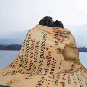 Valentine Blanket To My Wife Blanket Anniversary Christmas Blanket Gift For Her Wife Valentines Day Flannel Throw Blankets 4 otvqsj.jpg