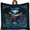 Valentine Blanket, To My Wife Blanket From Husband, I Love You Birthday Gift For Wife, Christmas, Valentines Day
