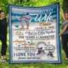 Valentine Blanket, To My Wife Blanket, I Love You More Soft Flannel Throw Blankets, Valentines Day Birthdays
