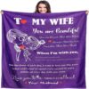 Valentine Blanket, To My Wife Blanket, Special Gift For Your Wife Fleece Blanket Quilt Blanket Valentine Gift