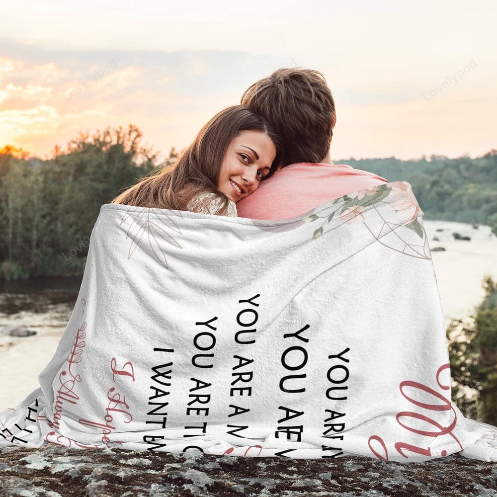 Valentine Blanket, Valentines Day Wife Gifts Blanket 60X50, Gifts For Wife From Husband