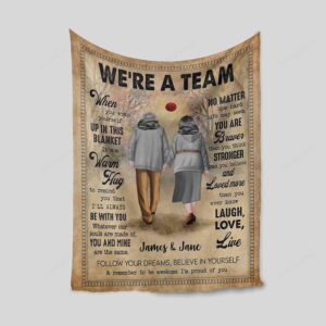 Valentine Blanket, Were A Team Blanket, Personalized&hellip;