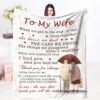 Valentine Blanket, Wedding Anniversary For Her Him Gifts, Personalized Throw Blanket Gift, Valentines For Wife Husband