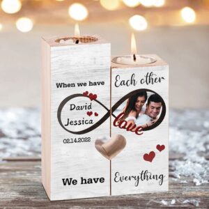 Valentine Candle Holder, Couple Candle Holder Wooden&hellip;