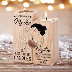 Valentine Candle Holder, Personalized Name Dear My&hellip;