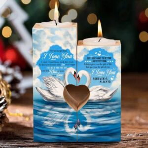 Valentine Candle Holder, Swan Love Life Gave&hellip;