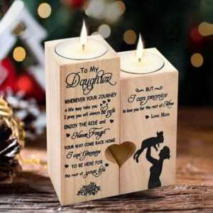 Valentine Candle Holder, To My Daughter Personalised&hellip;