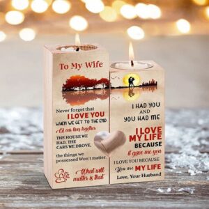Valentine Candle Holder, To My Wife Couple&hellip;